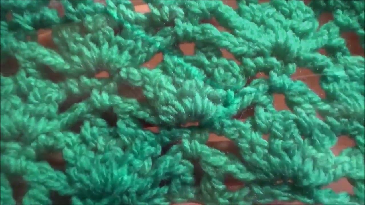 Puntada a crochet muy linda y fácil. Muestra No. 21