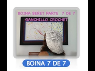 7 DE 7 COMO TEJER GORRO BOINA DISEÑO PIÑAS GANCHILLO CROCHET, DIY TUTORIAL