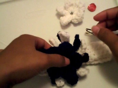 Cintillo con flor  (4ta parte) -Tutorial de tejido crochet