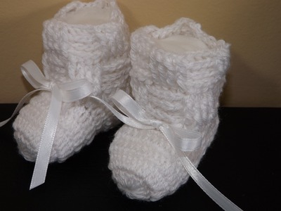 Crochet Boticas para Bebe' Recien Nacido