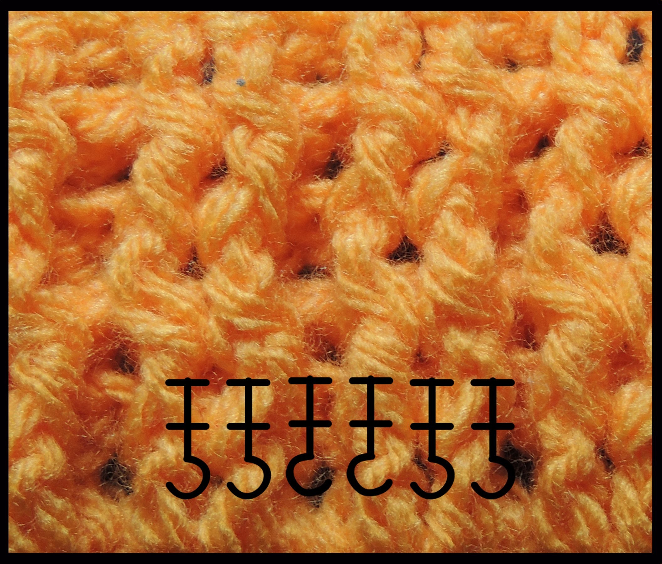 Curso Basico de Crochet : Punto Elastico Doble