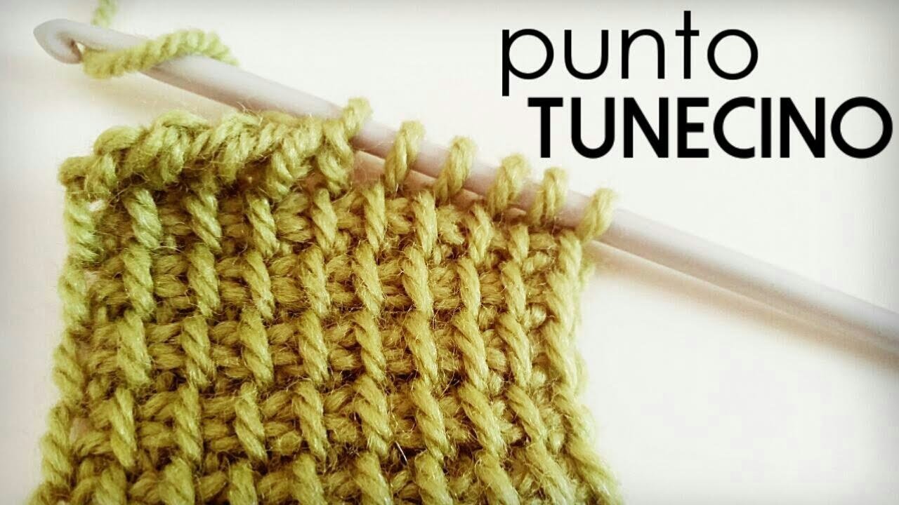 Punto Tunecino (Punto Básico o Punto Simple de Crochet Tunecino)