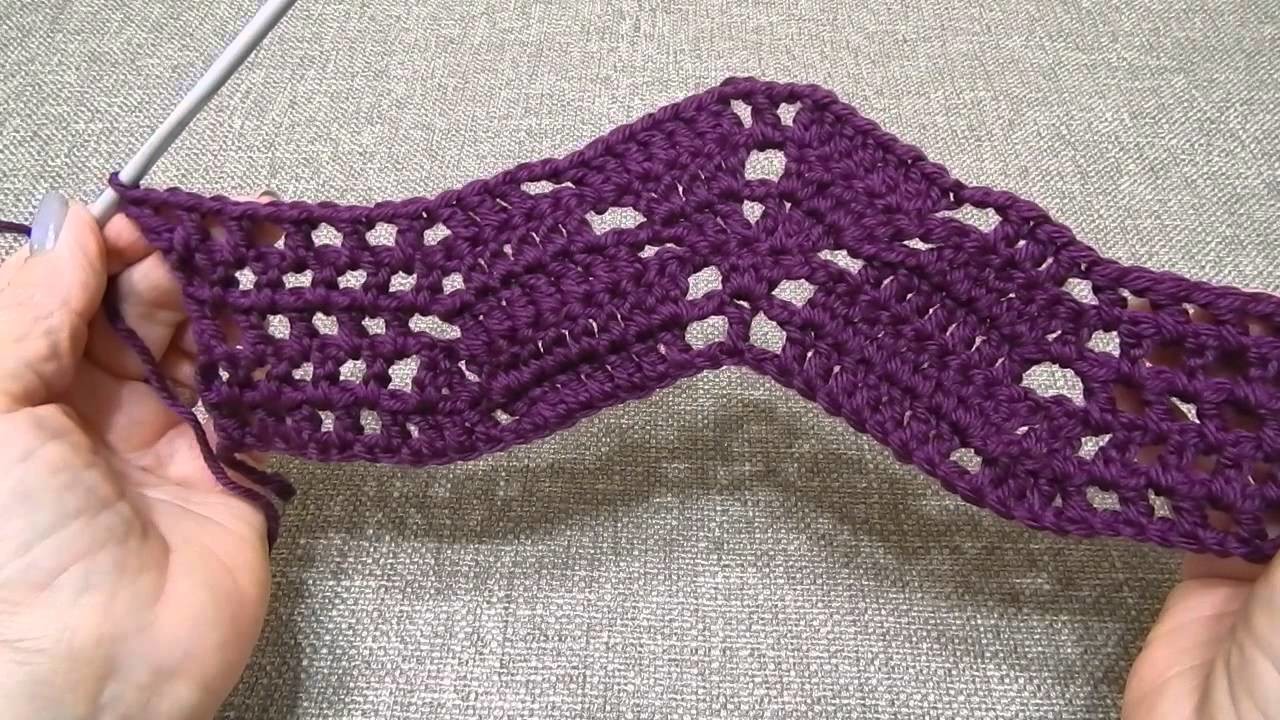 Suéter como tejer la Manga Crochet