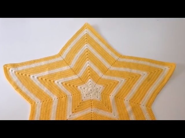 Tutorial Manta Estrella a Crochet Ganchillo Fácil