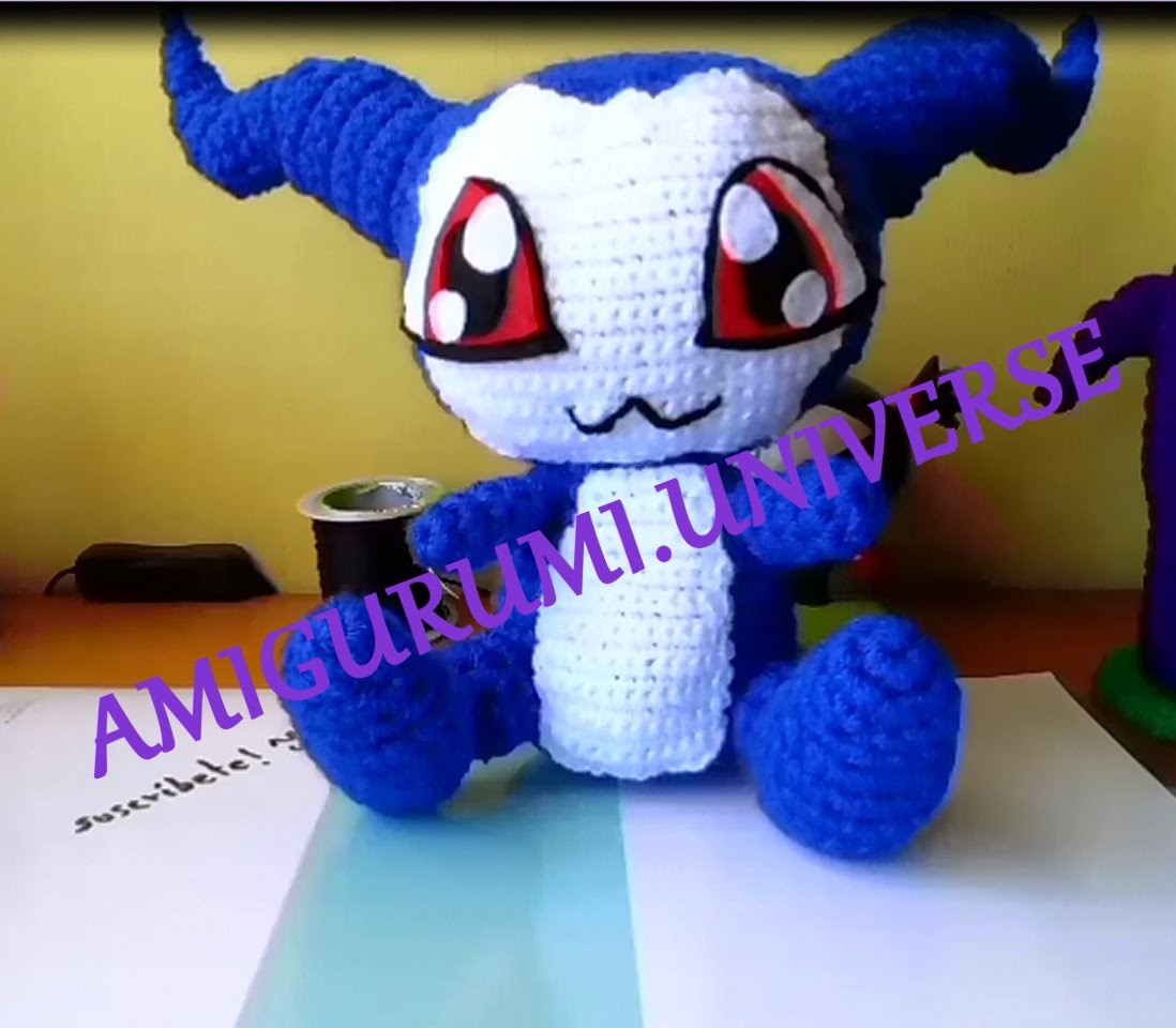 DIY Cute Crochet Tutorial Demiveemon (Digimon) por Amigurumi.Universe