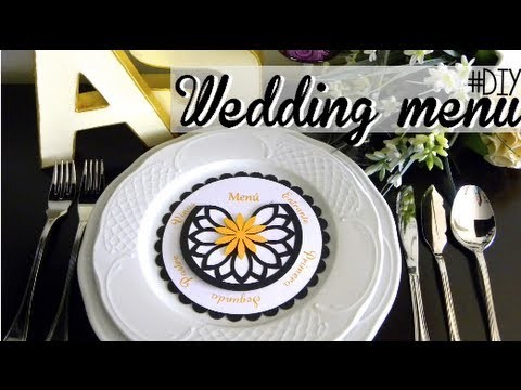DIY WEDDING: menu wheel - menú giratorio