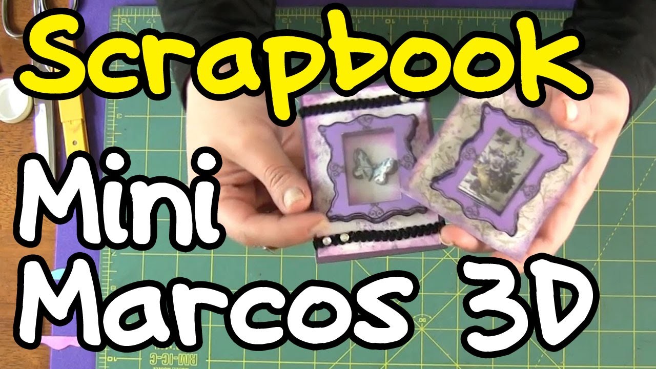 Mini Marcos 3D. Tutorial Scrapbooking - Frames DIY
