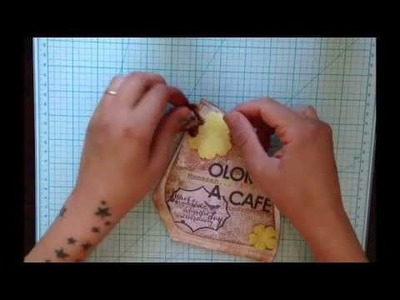 SCRAPBOOKING tutorial en español. mini album filtros de cafe