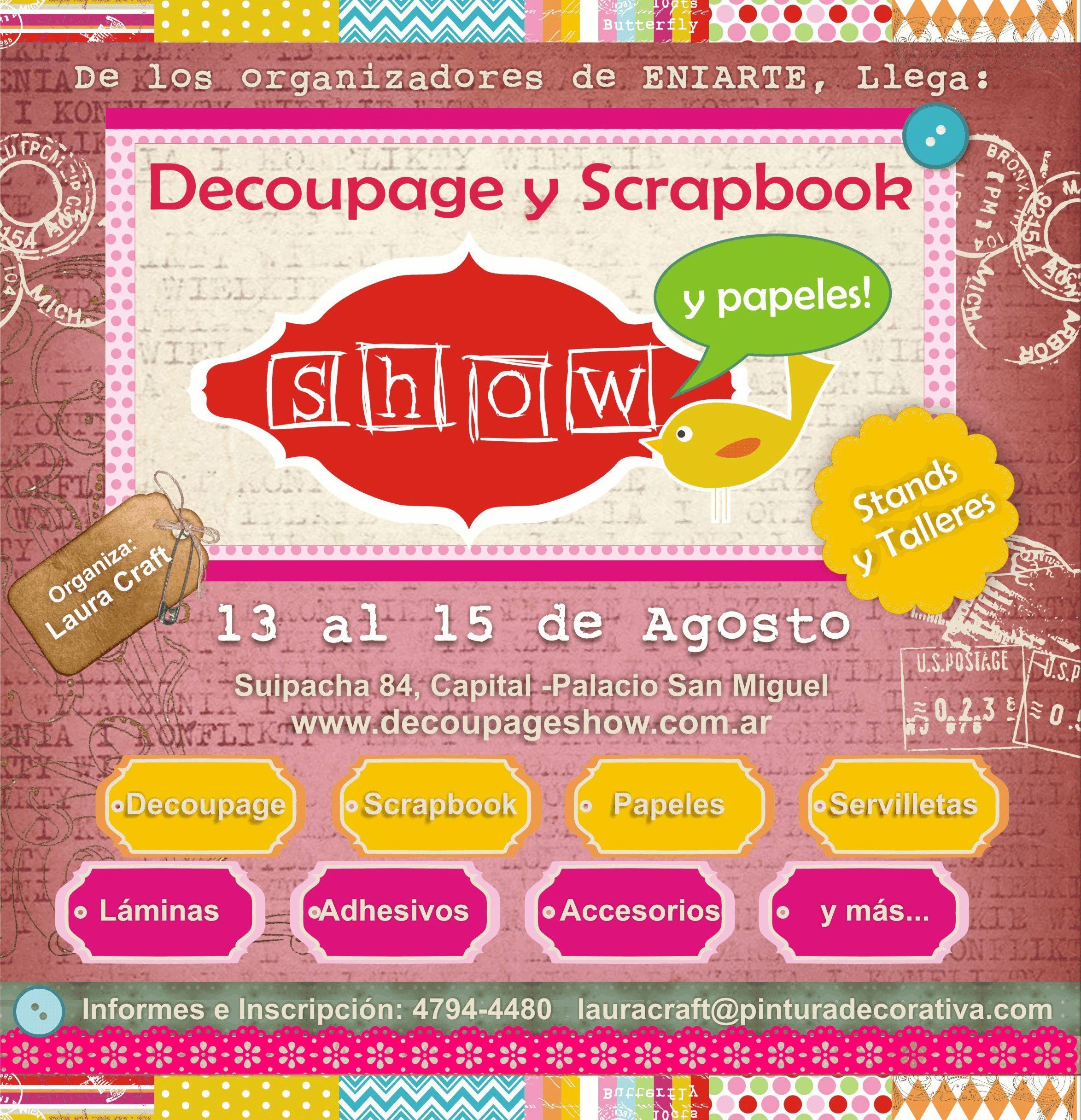 Se viene la expo Decoupage y Scrapbook Show