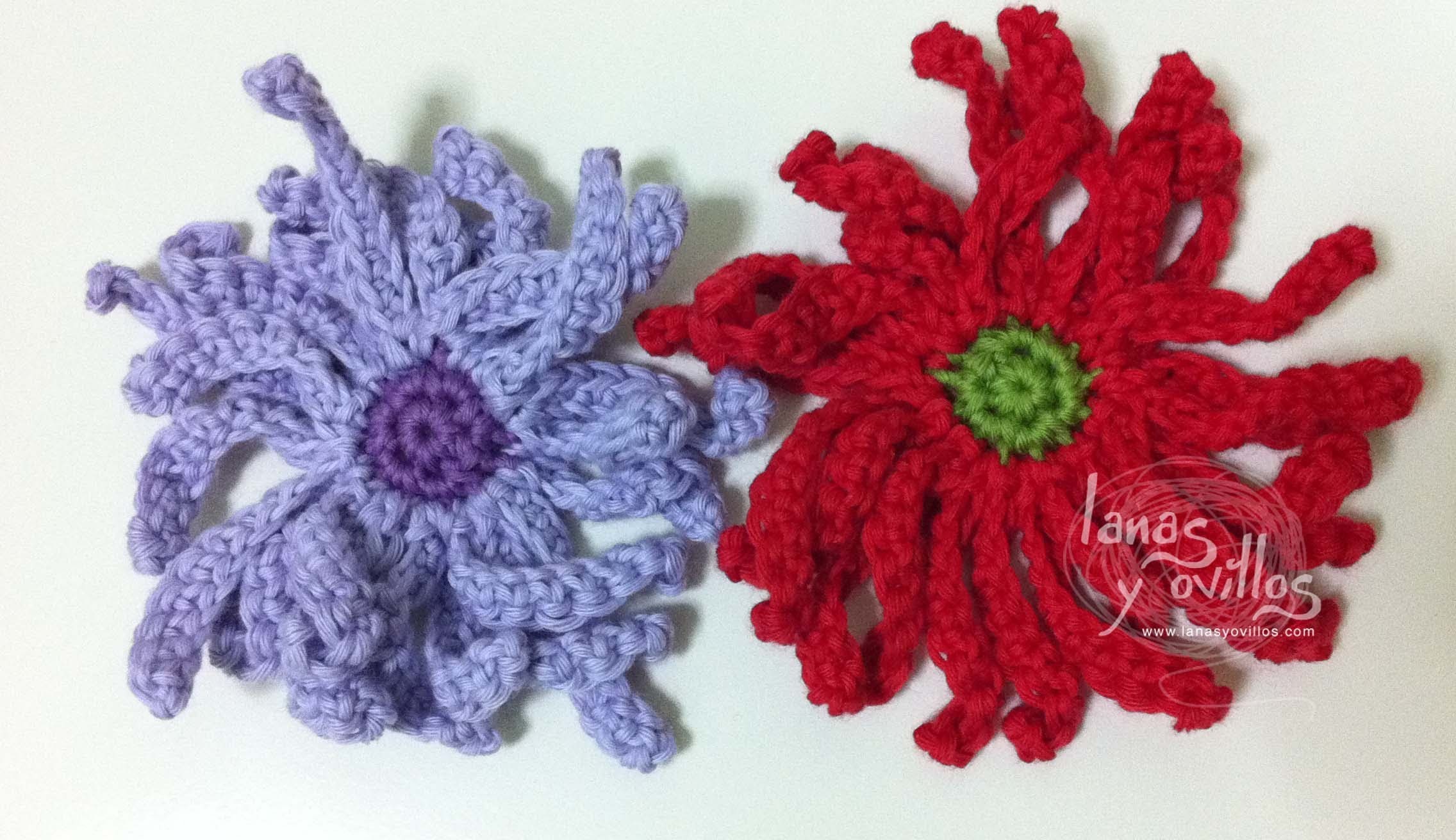 Tutorial Flor Margarita Crochet o Ganchillo Daisy (English subtitles)