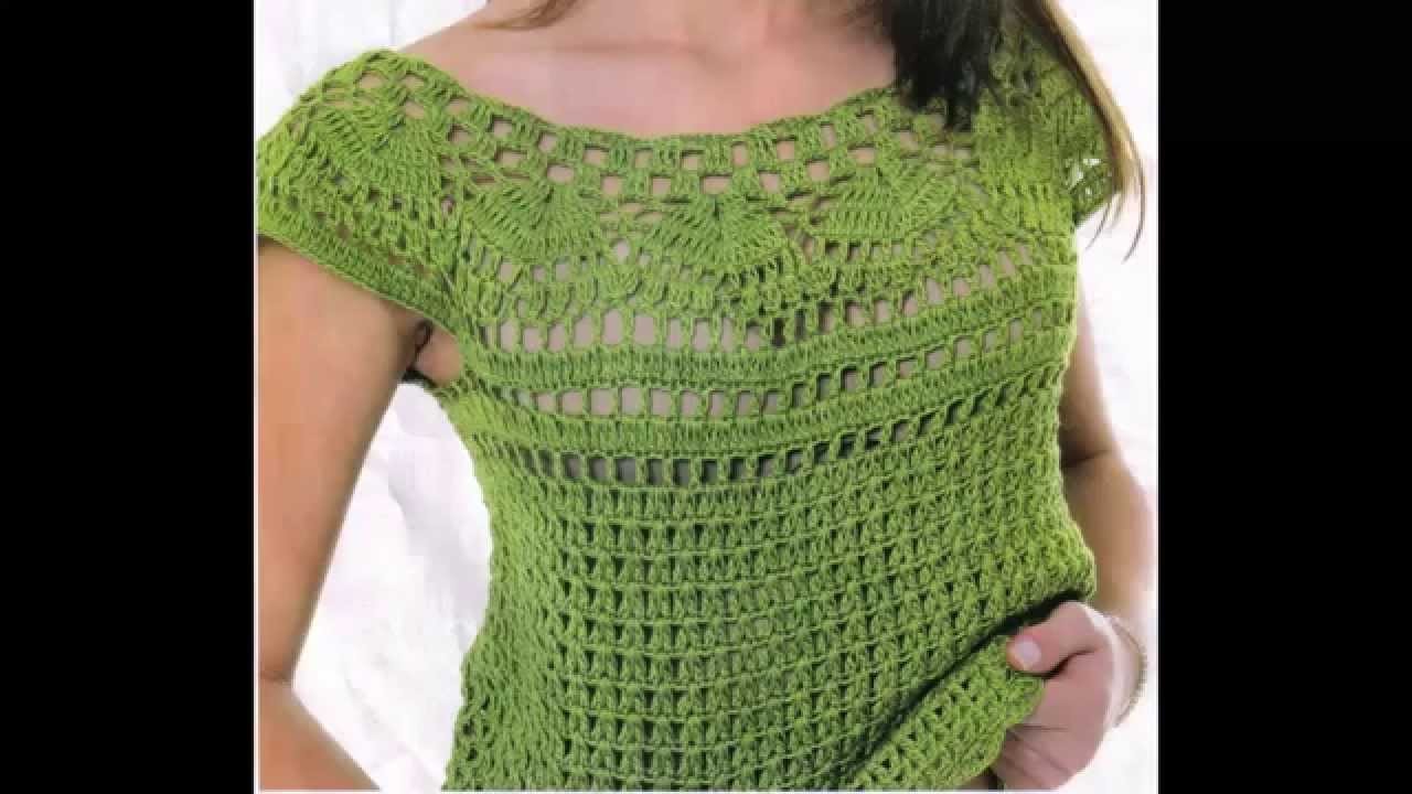 Blusa Verde Calado Perfecto a Crochet