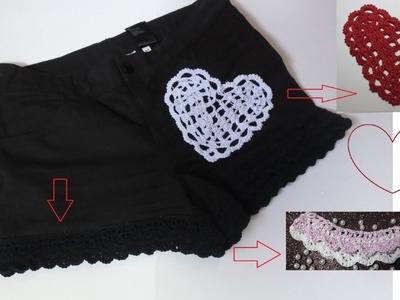 Borde  shorts crochet