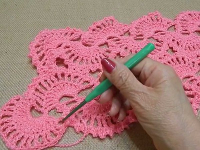 Chal de Abanicos Crochet parte 2 de 2