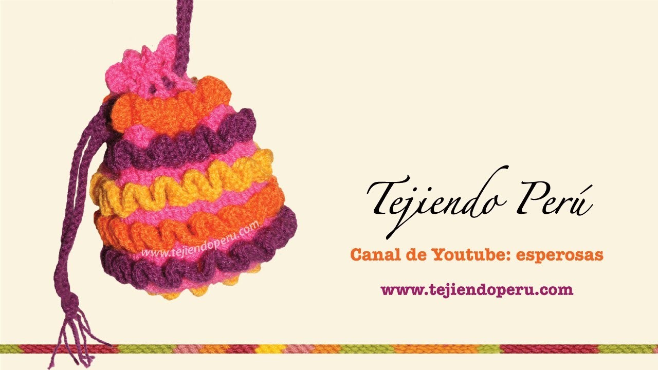 Cómo tejer un bolso a crochet con ondas en relieve (wiggly crochet bag)