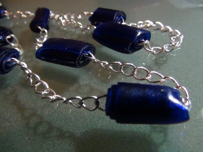 Còmo hacer bisutería con cuentas de botellas de plástico - How to make plastic bottle beads jewelry