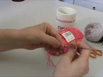 Como hacer el punto alto, punto vareta o pilares en ganchillo.crochet