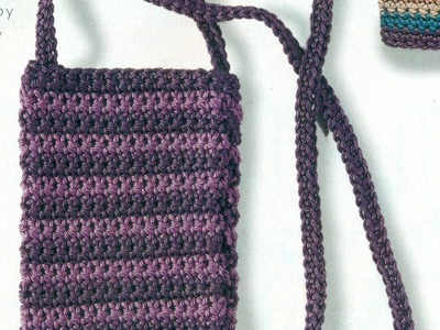Como Tejer Bolsa y Funda Para Celular a Crochet