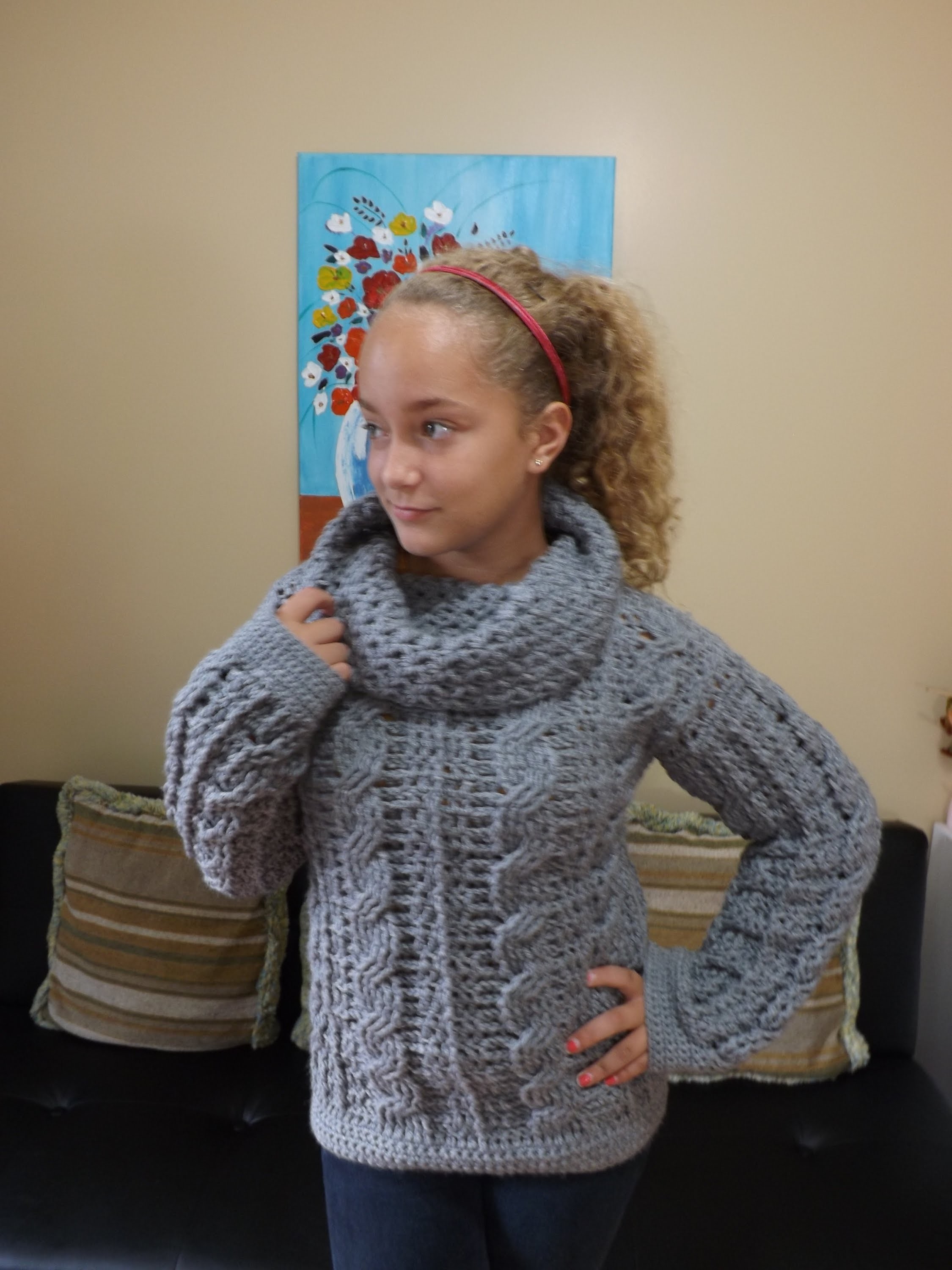 Crochet abrigo para adulto con trenzas parte 1 - con Ruby Stedman