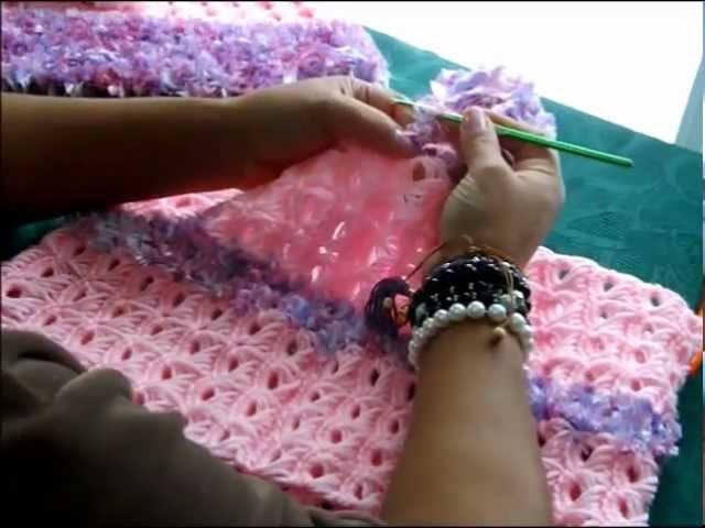 Crochet Poncho en Punto Palo de Escoba Parte 3