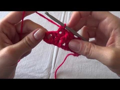 Crochet: Punto Elástico Doble ( puntos altos en relieve por delante y atrás)