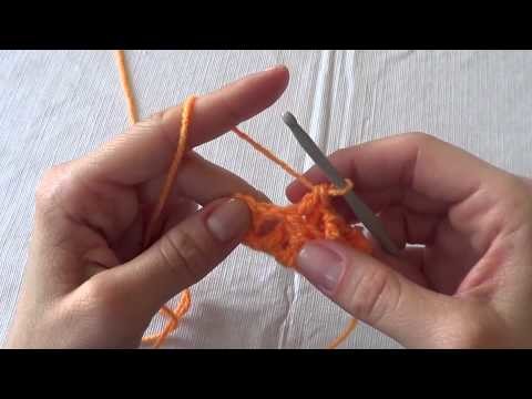 Crochet: Punto Elástico Simple (punto alto en relieve adelante y atrás)