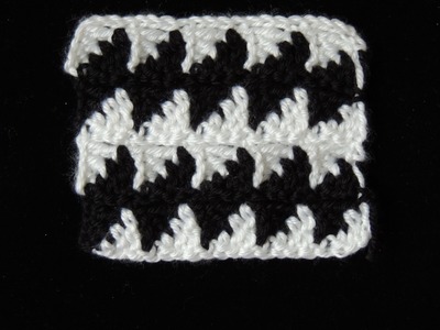 Crochet : Punto Fantasia en Blanco y Negro # 3