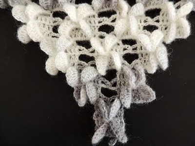 Crochet : Punto Mariposa en "V".  Parte 1 de 2