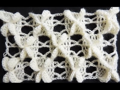 Crochet : Punto Mariposa Recto. Parte 2 de 2