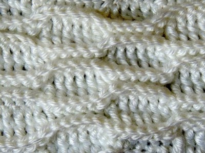 Crochet : Punto Ondas y Olas en Relieve