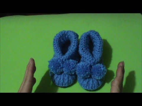 Pantuflas para niños en Crochet