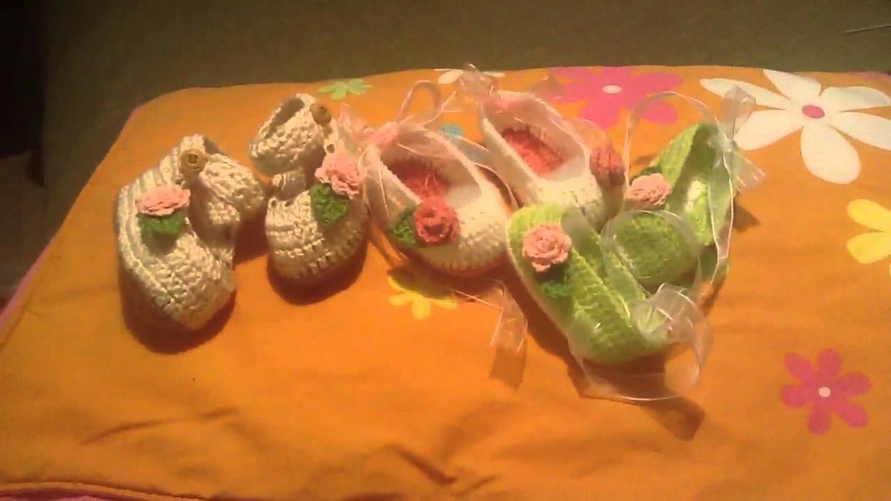 Zapatitos para bebe en crochet