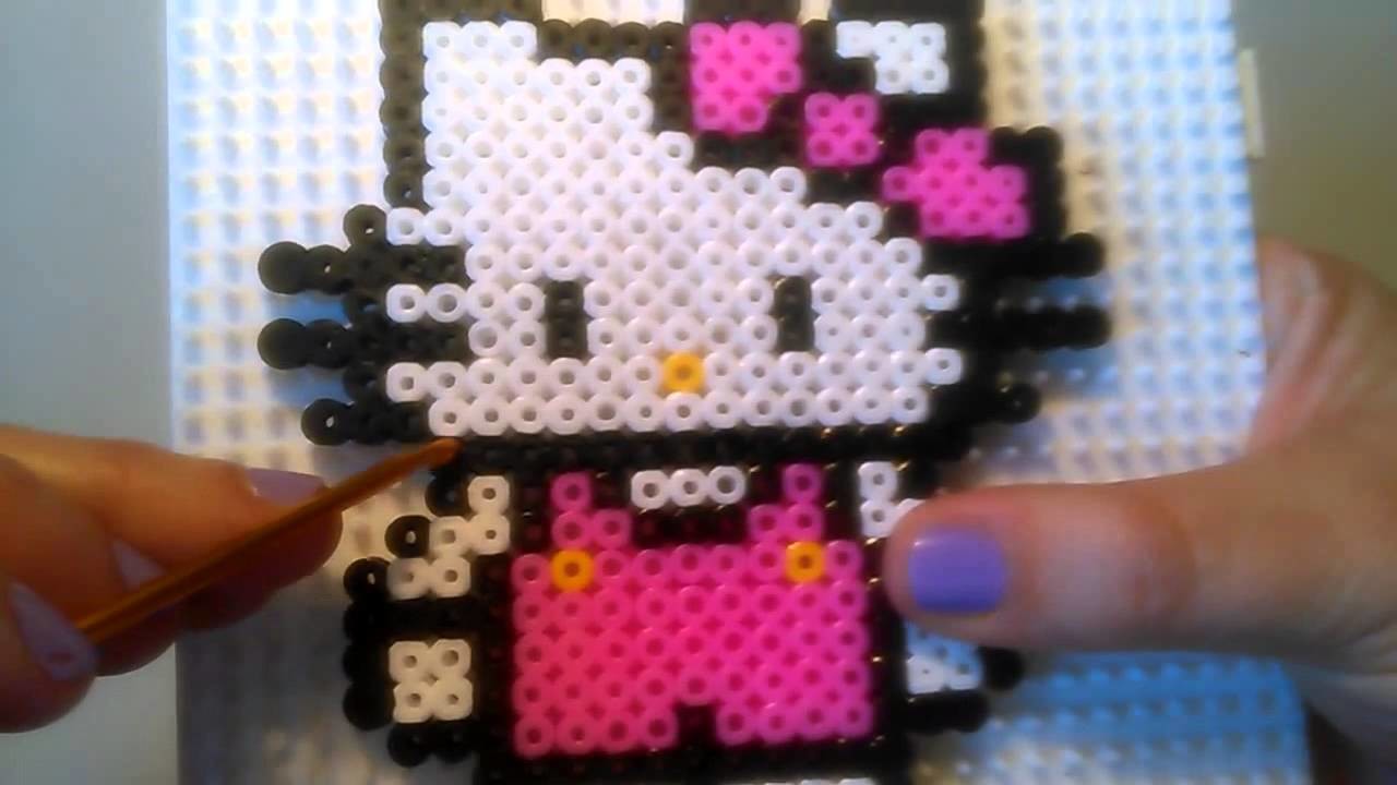Hello Kitty de Hama Beads  HD By Rainbowman