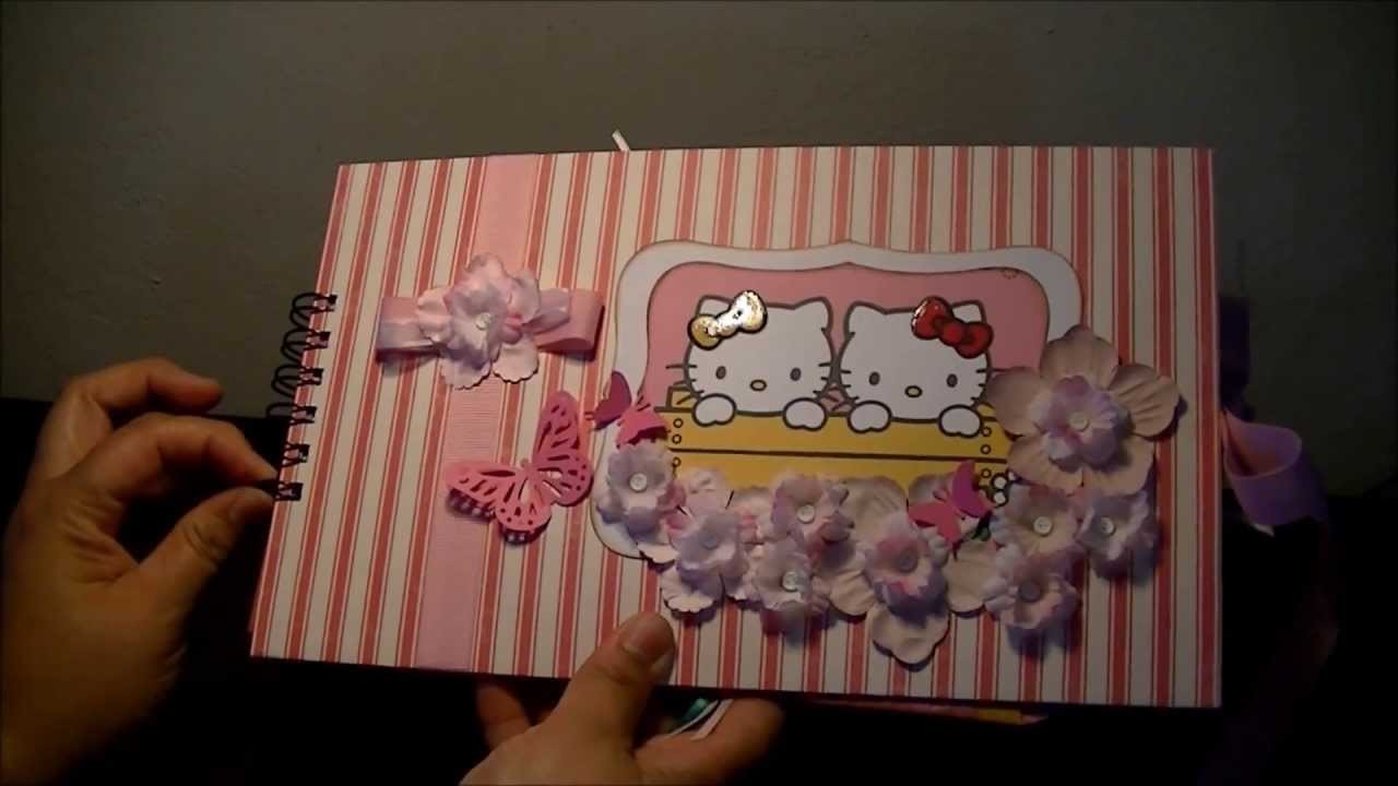Miini Album de sobres Hello Kitty. Scrapbook.