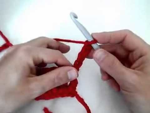 Tutorial Punto alto doble a crochet paso a paso