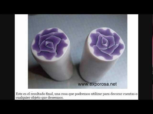Caña de arcilla polymérica -Rosa