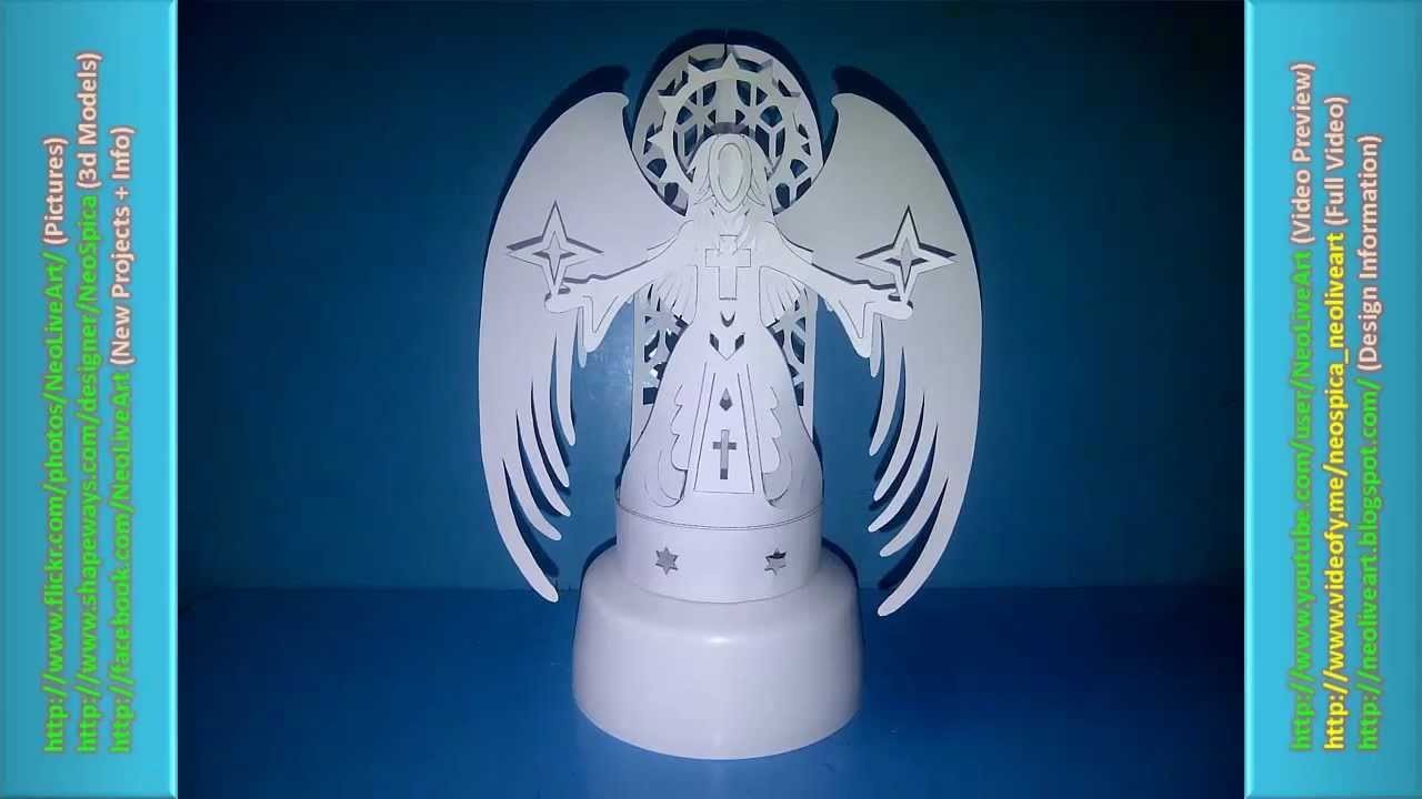 DISEÑO ÁNGEL DE PAPEL. DESIGN ANGEL OF PAPER (ORIGAMI. KIRIGAMI)