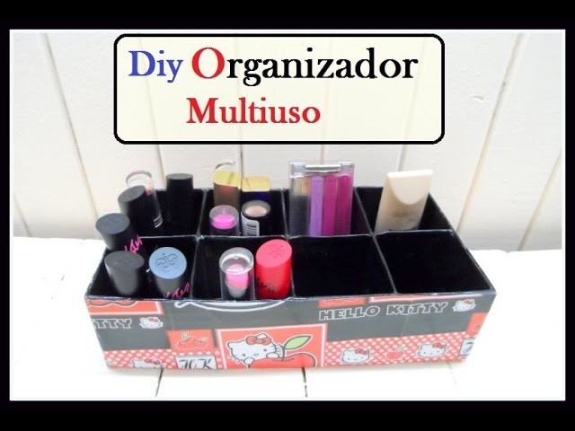 DIY: realiza un Organizador multiuso para labiales esmaltes etc.( lipstick organizer)