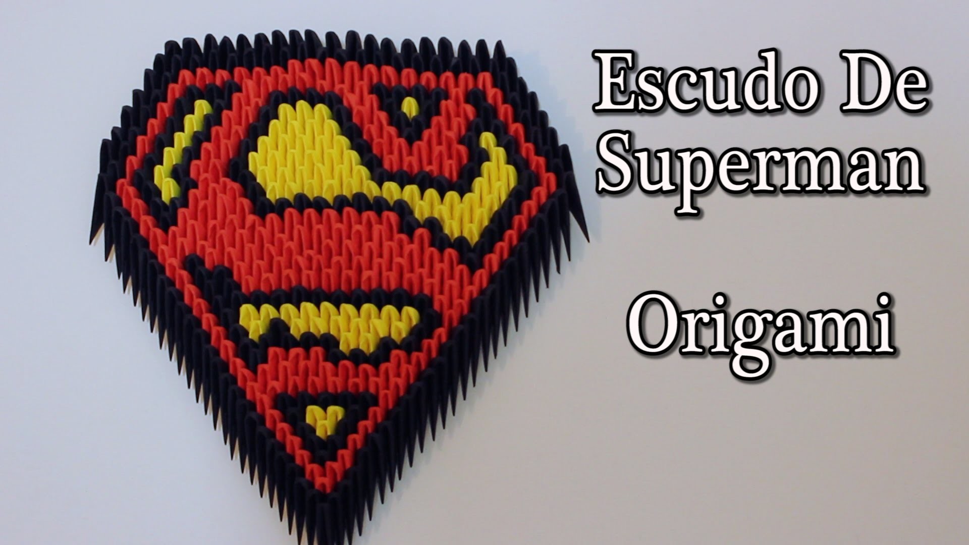 Escudo De Superman Origami 3D TUTORIAL!