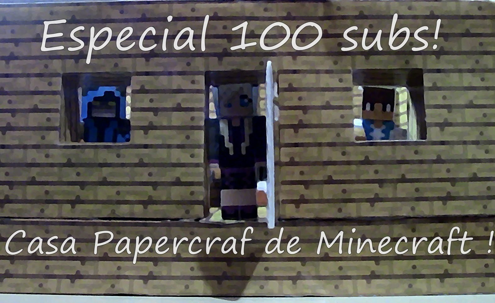 Especial 100 Casa de minececraft papercraft !