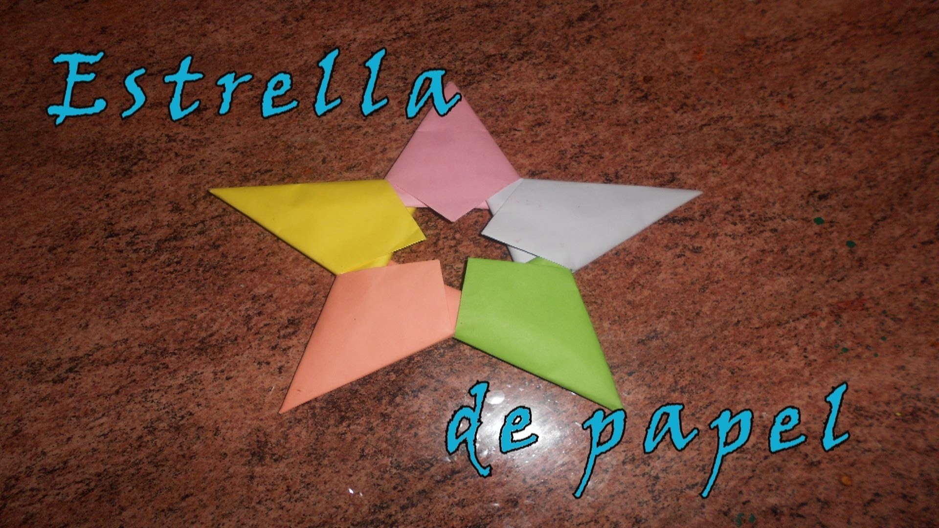 Estrella de papel origami