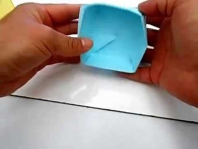 Origami como hacer una caja de papel facil