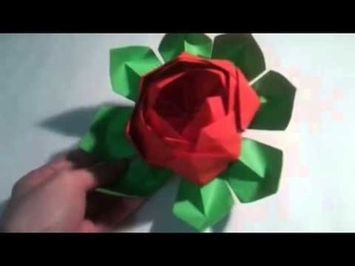 Origami  Flor de loto     [Origami - Papiroflexia]