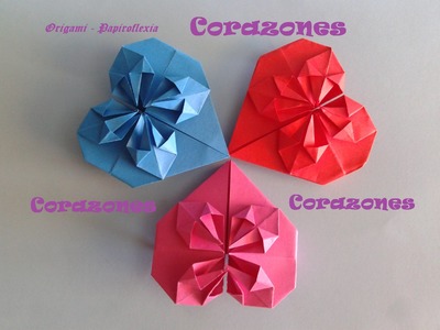 Origami - Papiroflexia. Corazón para decorar o regalar San Valentín o Día de la Madre