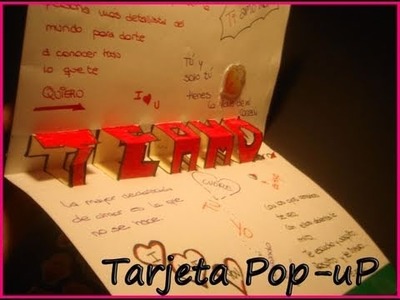 Tarjeta Pop Up "Te Amo" ||Manualidades para San Valentin