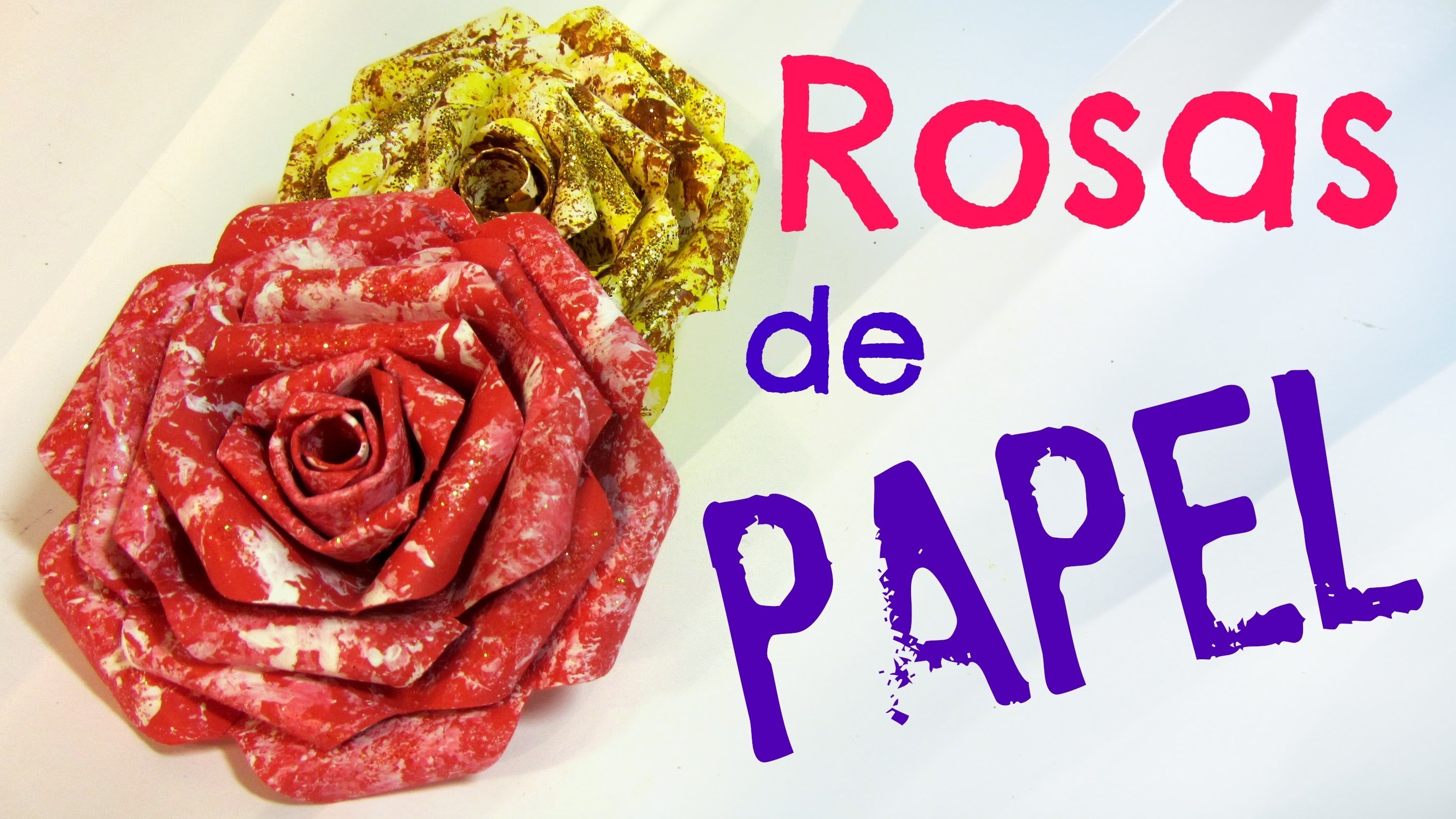 Tutorial: Rosas de papel. Paper roses.