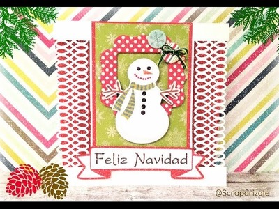 XMAS SERIES: Snowman Card - Tarjeta Muñeco de Nieve
