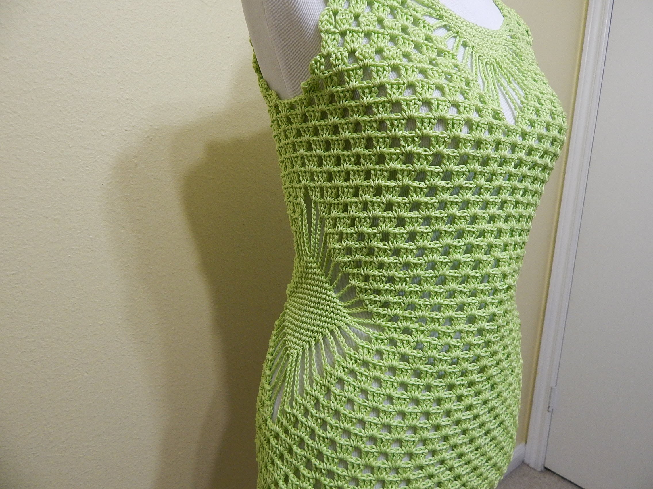 Blusa Verde Limon Crochet