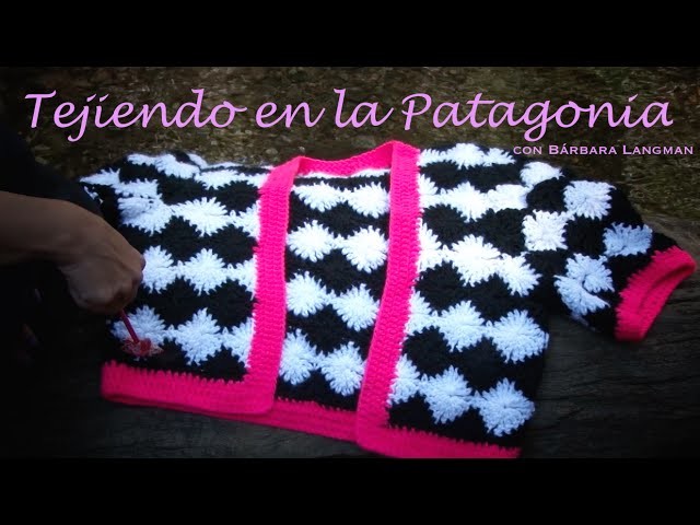 Chaqueta en crochet estilo Damero. Bárbara Langman