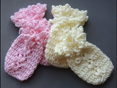 Crochet : Guantes o Manoplas para Bebes (0 a 3 meses)