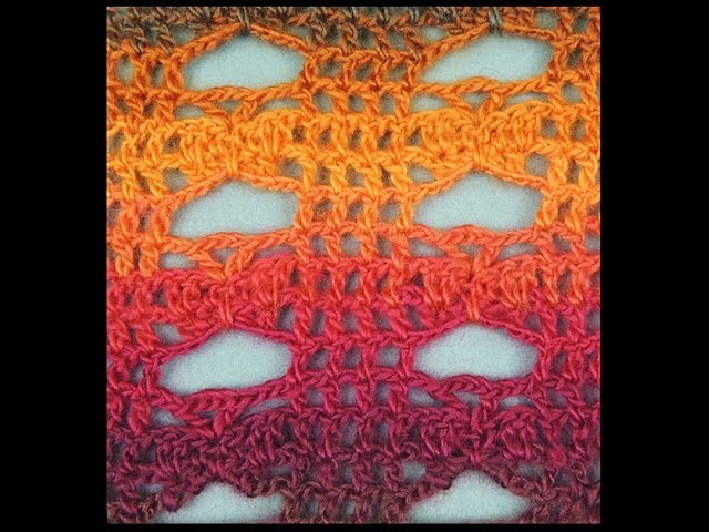 Crochet : Punto Combinado Mariposa